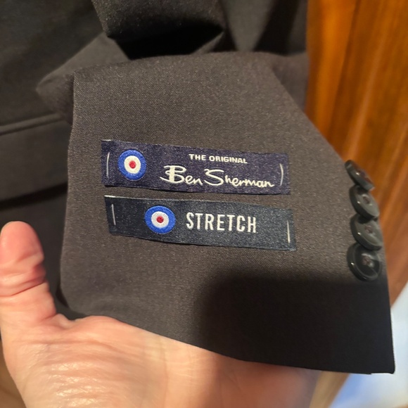 Ben Sherman Burge Bi-Stretch Jacket Blazer Charcoal 42R NWOT - Picture 4 of 6